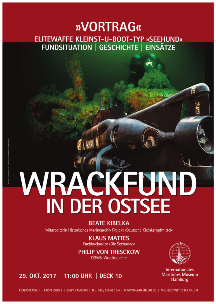 Wrakfund Ostsee u-boot Vortrag Internationales Maritimes Museum Hamburg Unterwasserarchäologie Weltkrieg Kriegsmarine