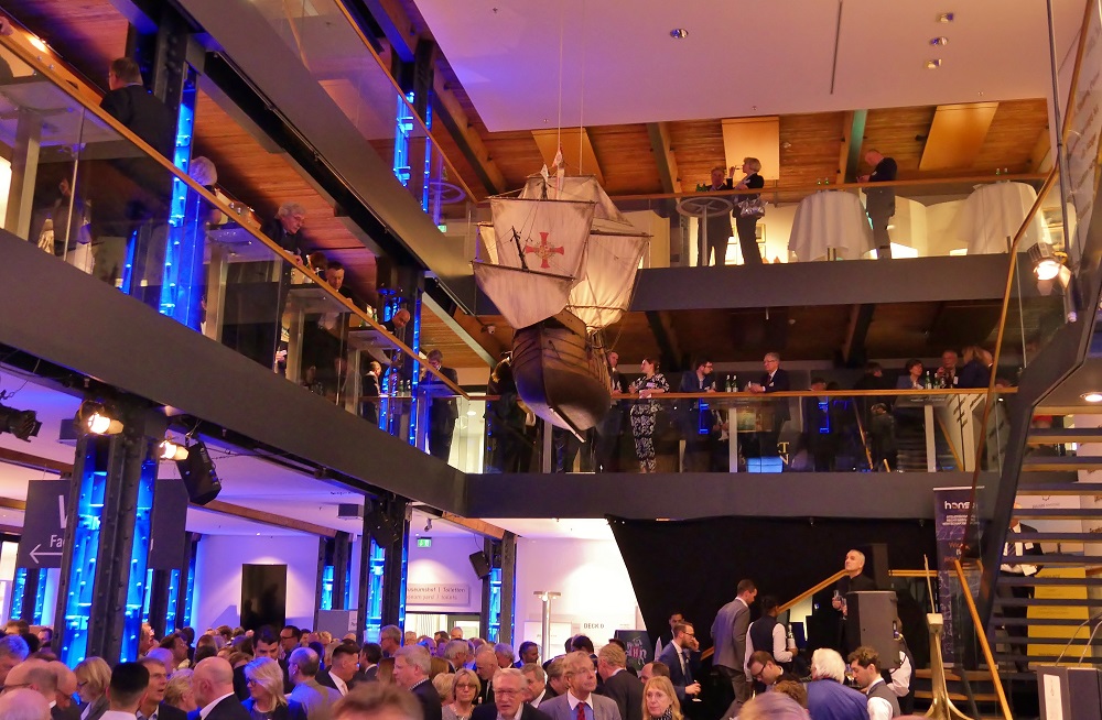 Hamburger Hafenempfang Hafen Empfang 2019 Internationales Maritimes Museum Veranstaltung Event Foyer Santa María Schiffsmodell
