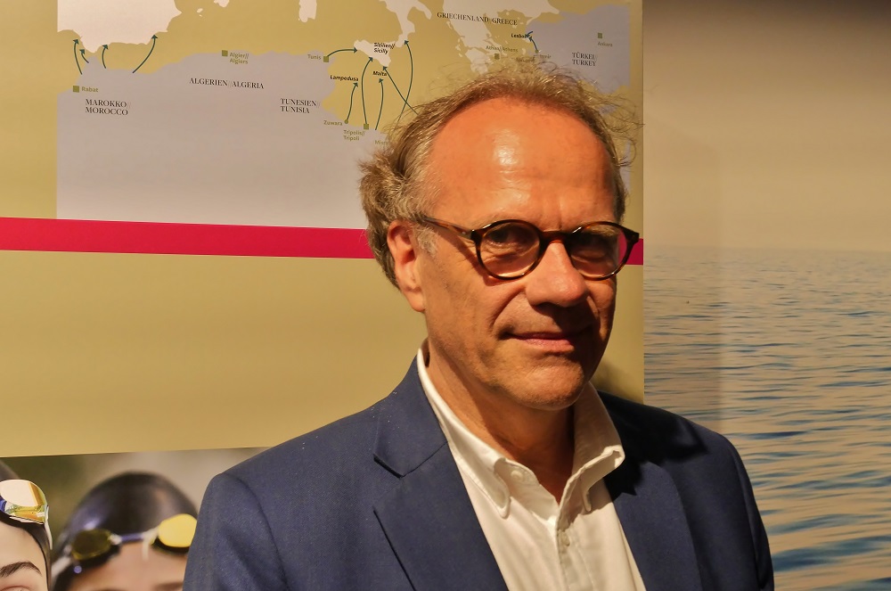 Peter Ruhenstroth-Bauer UNO-Flüchtlingshilfe UNHCR Flucht übers Meer die Eröffnung Internationales Maritimes Museum Hamburg Sonderaustellung Flüchtlinge Flight across the sea Schiffahrt Geschichte History special Exhibition Germany Refugees welcome