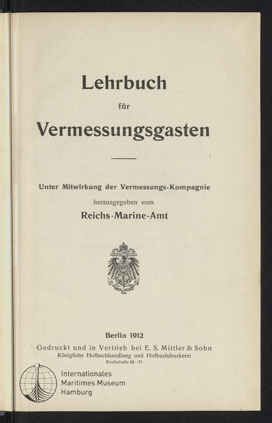 Lehrbuch für Vermessungsgasten