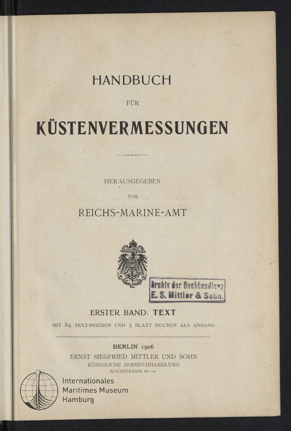 Handbuch für Küstenvermessungen
