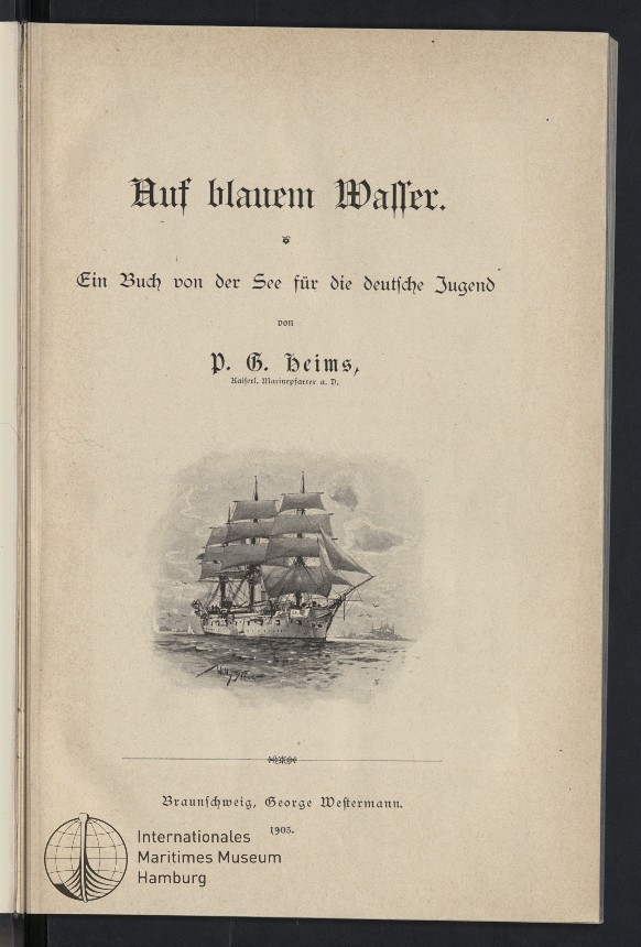 Auf blauem Wasser.
