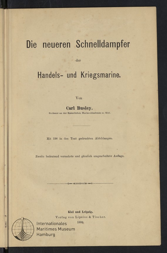 Die neueren Schnelldampfer der Handels- und Kriegsmarine.