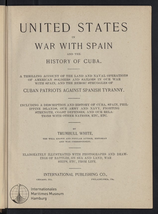 United States in War with Spain and the History of Cuba.