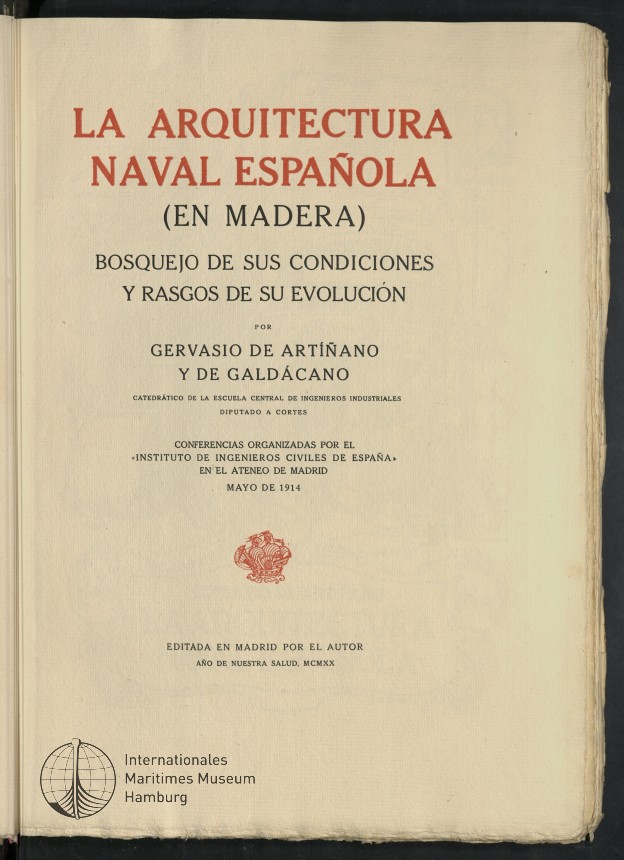 La Arquitectura Naval Espanola (en Madera)