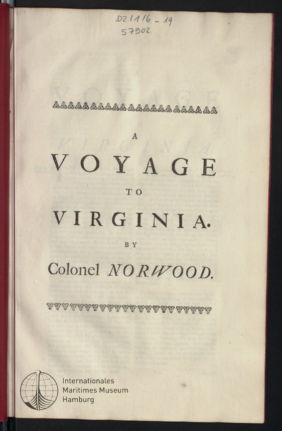 A Voyage to Virgina