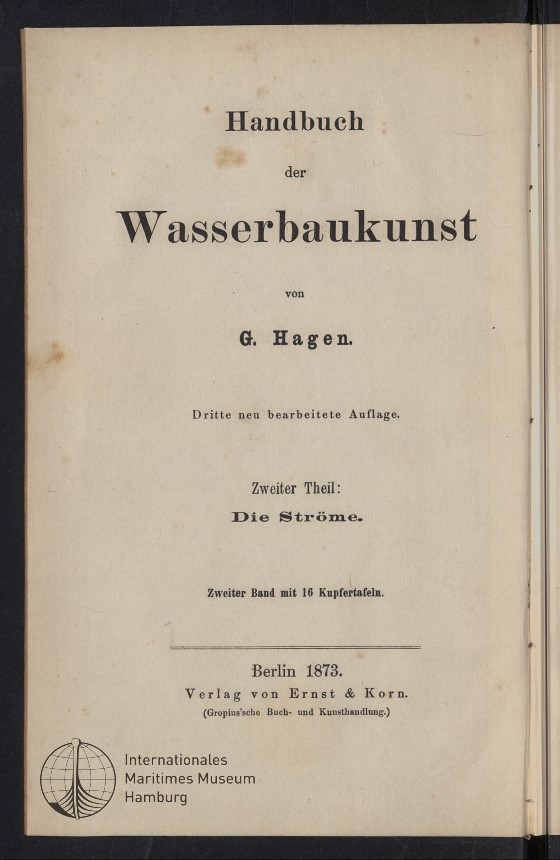 Handbuch der Wasserbaukunst