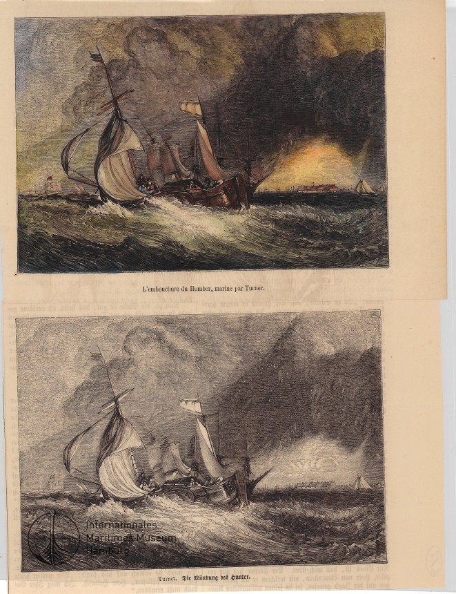 Turner: Die Mündung des Hunter ( 1 x farbig, 1 x s/w)
