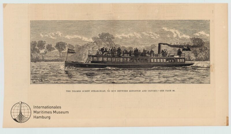 The Thames screw steam-boat, to run between Kingston and Oxford