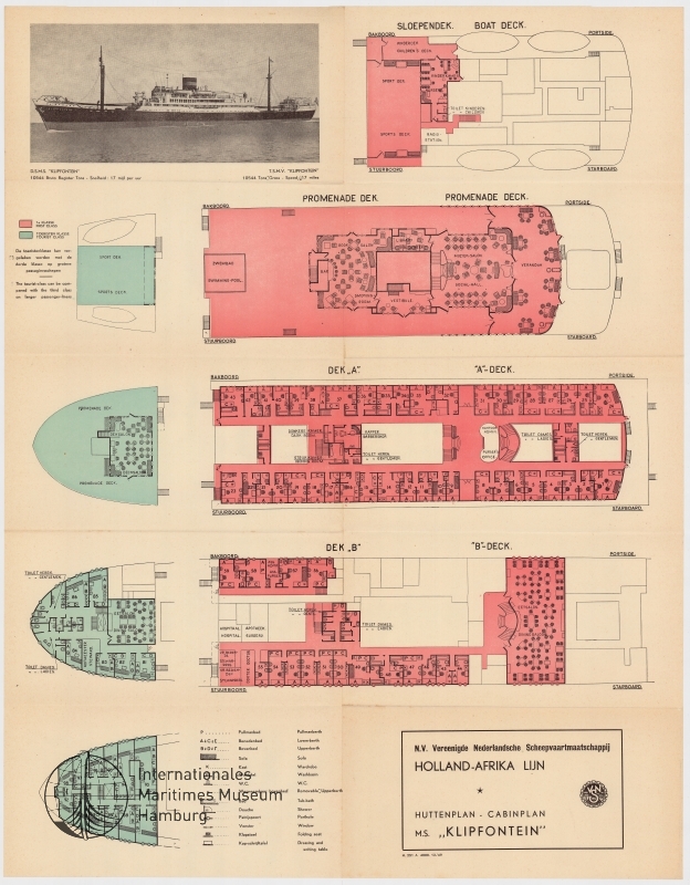Cabinplan M.S. "Klipfontein"