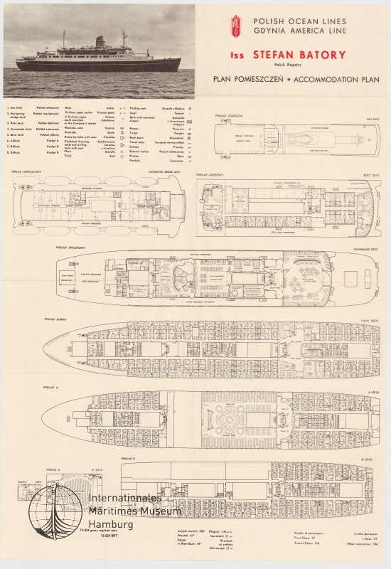 Accommodation Plan TTS "Stefan Batory"
