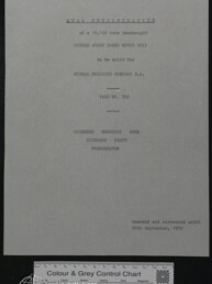 Ein einseitiges maschinenschriftliches Dokument mit zentriertem Titel 