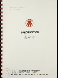 Weißes, spiralgebundenes Deckblatt eines Dokuments mit rotem Firmenlogo oben, der gedruckten Überschrift 