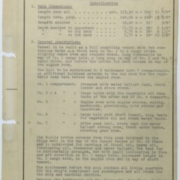 Getipptes technische Datenblatt vom 5. Juni 1959 für 