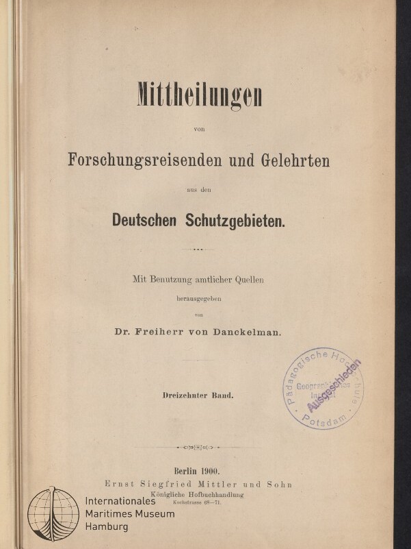 Titelblatt der Publikation 