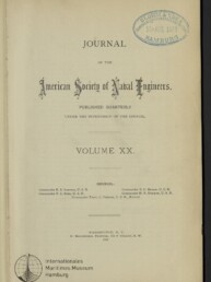Titelseite des Journals der American Society of Naval Engineers, 