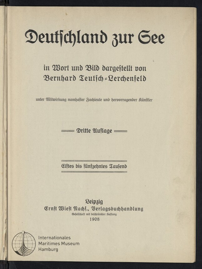 Titelblatt einer 1908 erschienenen Ausgabe von 