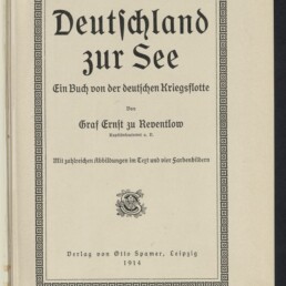 Titelblatt eines 1914 erschienenen Buches mit großem Frakturtitel 