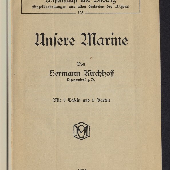 Titelblatt eines Buches von 1914 mit dem großen Frakturtitel 
