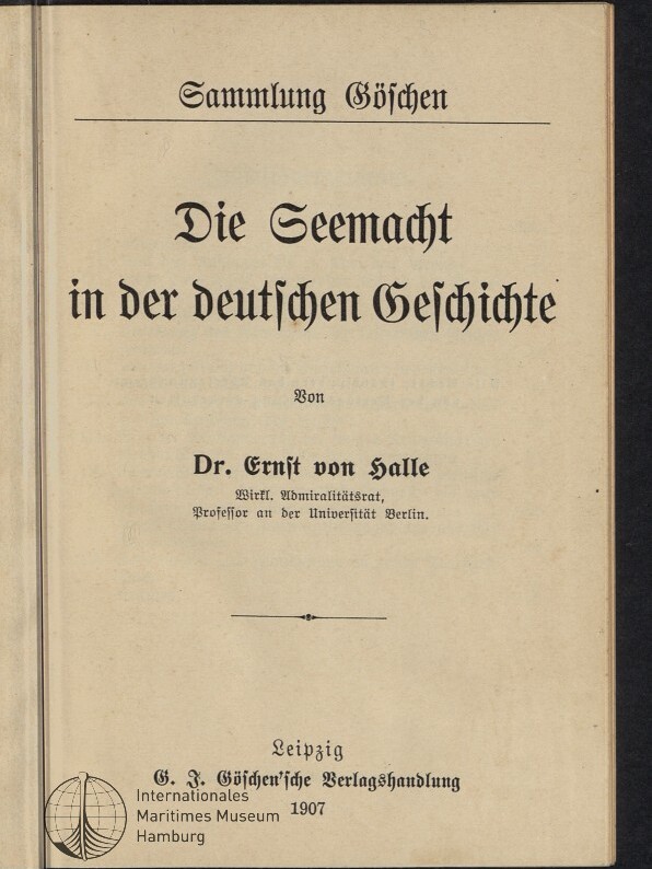 Titelblatt eines Buches mit dem Schriftzug 