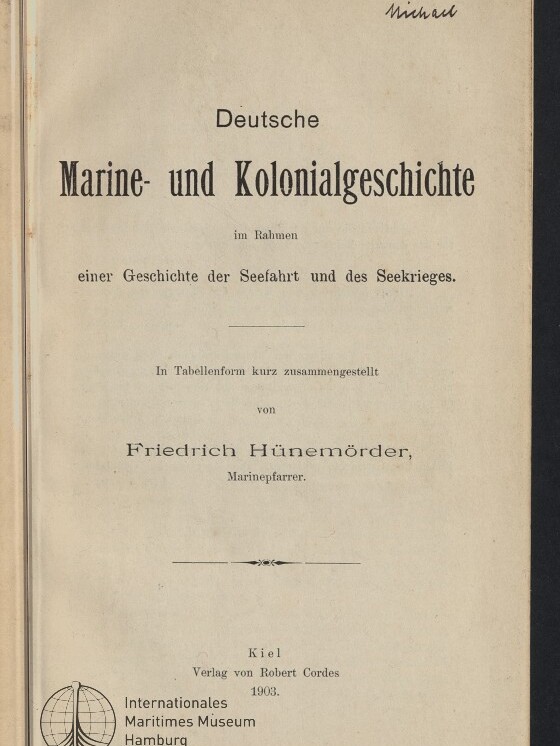 Titelblatt eines Buchs mit großem Titel 