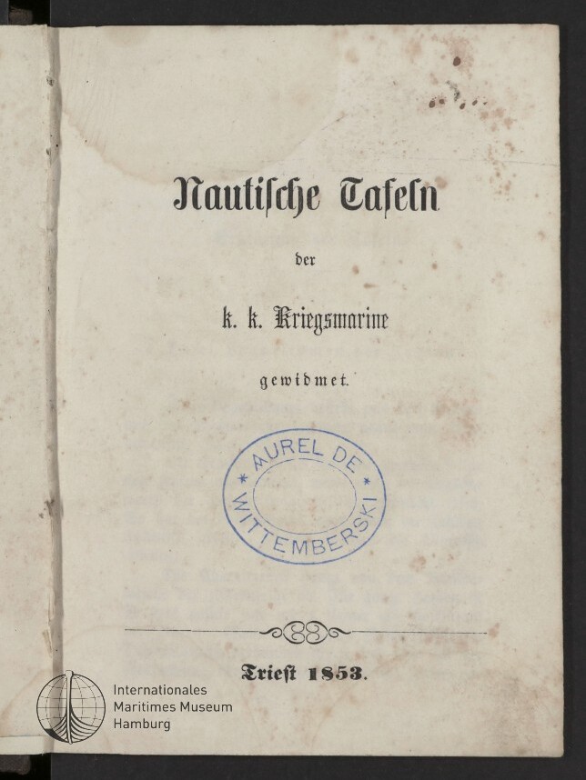 Titelblatt eines alten Buchs 