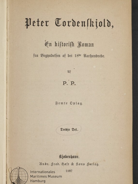Titelblatt eines dänischen Romans 