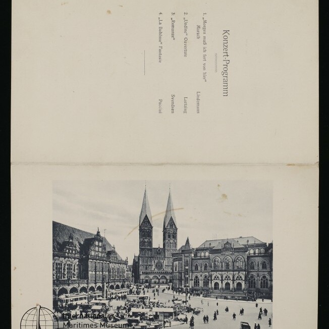 Doppelblatt mit dem Titel 